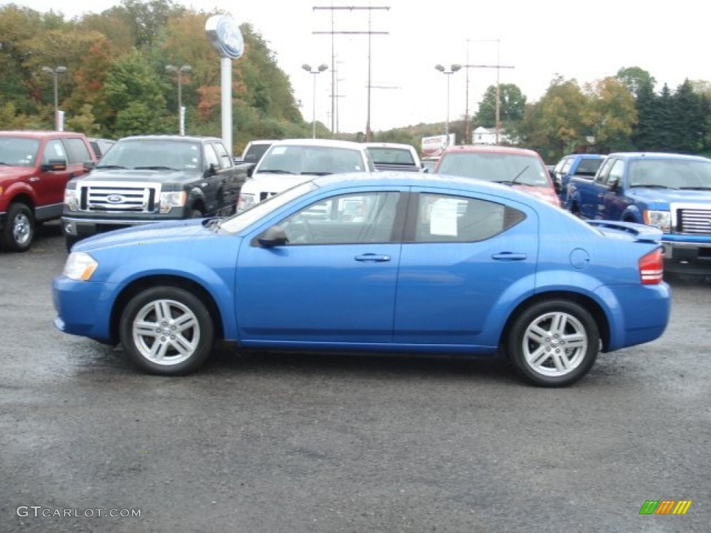 2008 Avenger SXT - Marathon Blue Pearl / Dark Slate Gray/Light Slate Gray photo #5