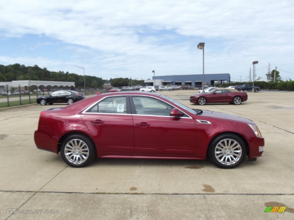 Crystal Red Tintcoat 2013 Cadillac CTS 3.6 Sedan Exterior Photo #71582339