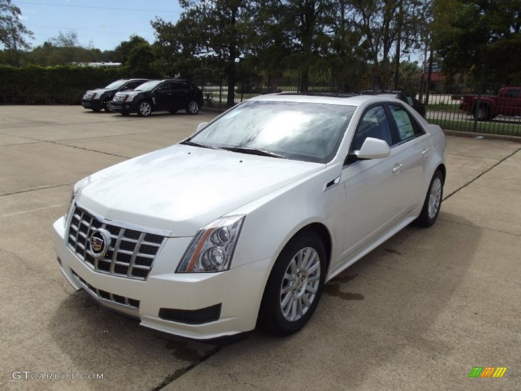 2013 CTS 3.0 Sedan - White Diamond Tricoat / Cashmere/Cocoa photo #1