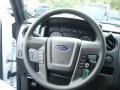 Steel Gray 2013 Ford F150 XL SuperCab 4x4 Steering Wheel