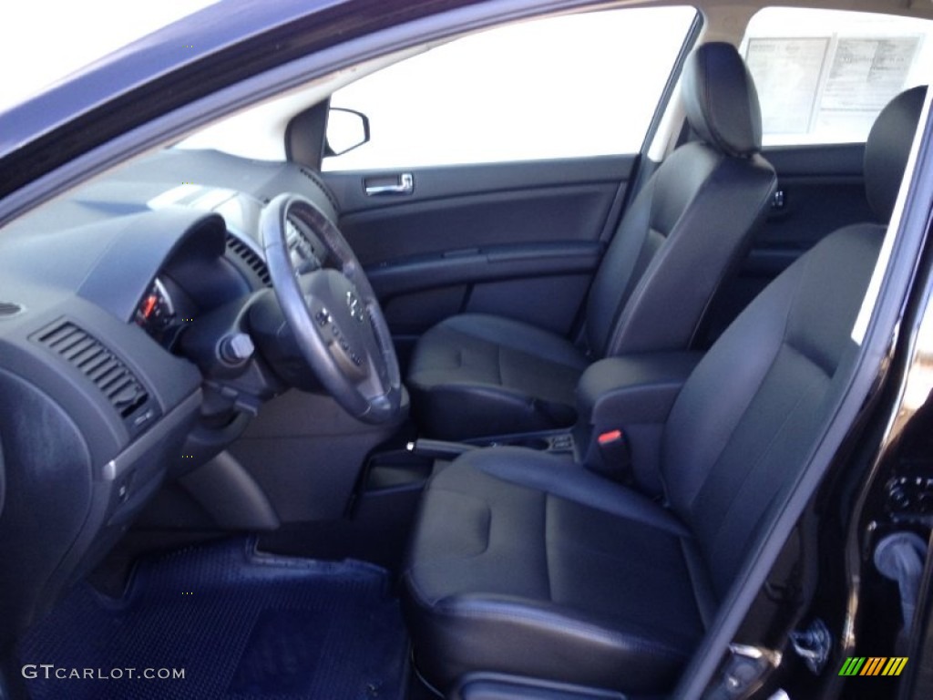 2010 Sentra 2.0 SL - Espresso Black Metallic / Charcoal photo #12