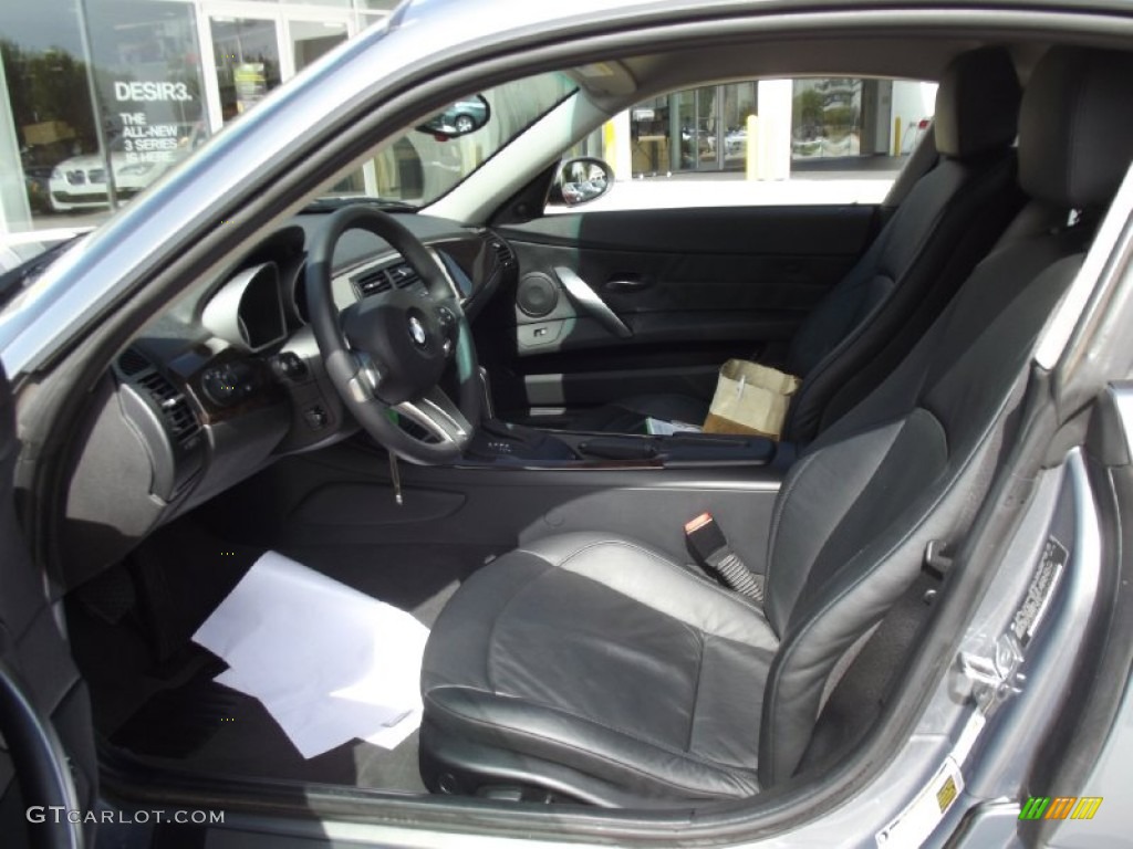Black Interior 2007 BMW Z4 3.0si Coupe Photo #71583785