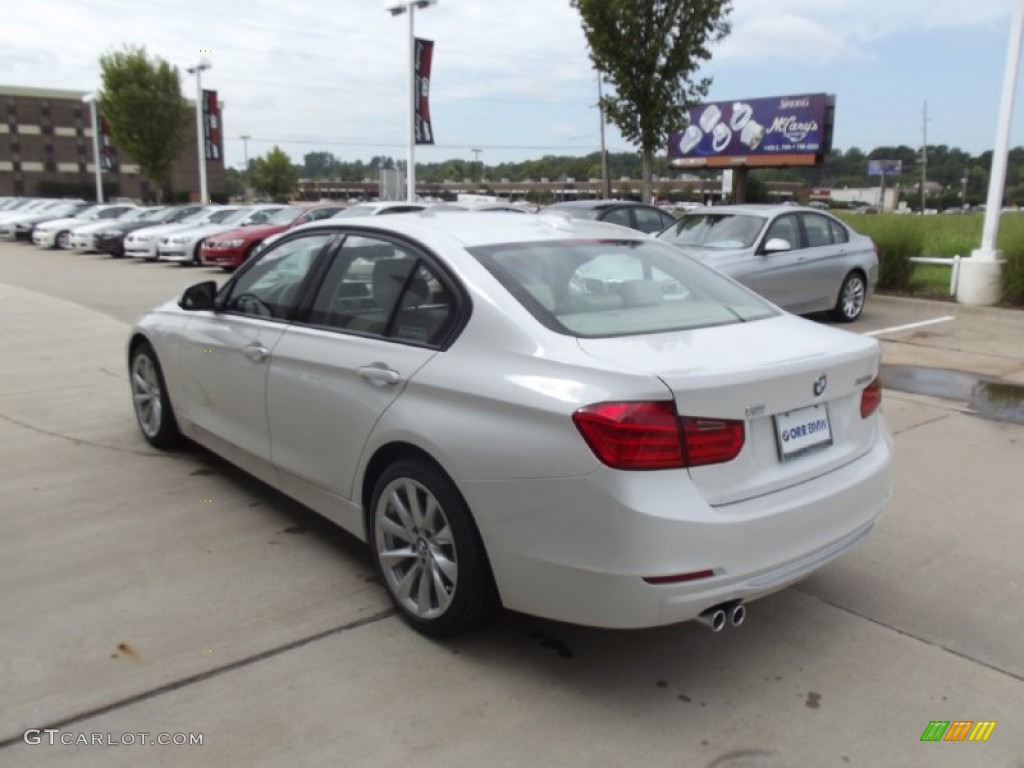 2013 3 Series 328i Sedan - Mineral White Metallic / Venetian Beige photo #4