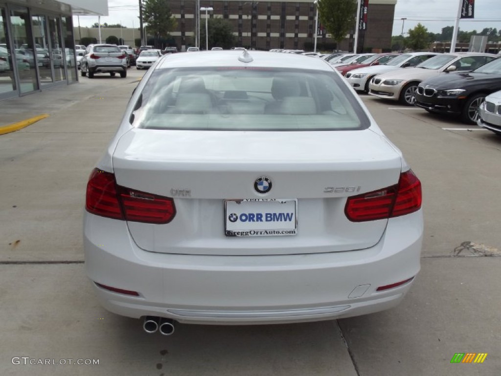 2013 3 Series 328i Sedan - Mineral White Metallic / Venetian Beige photo #8