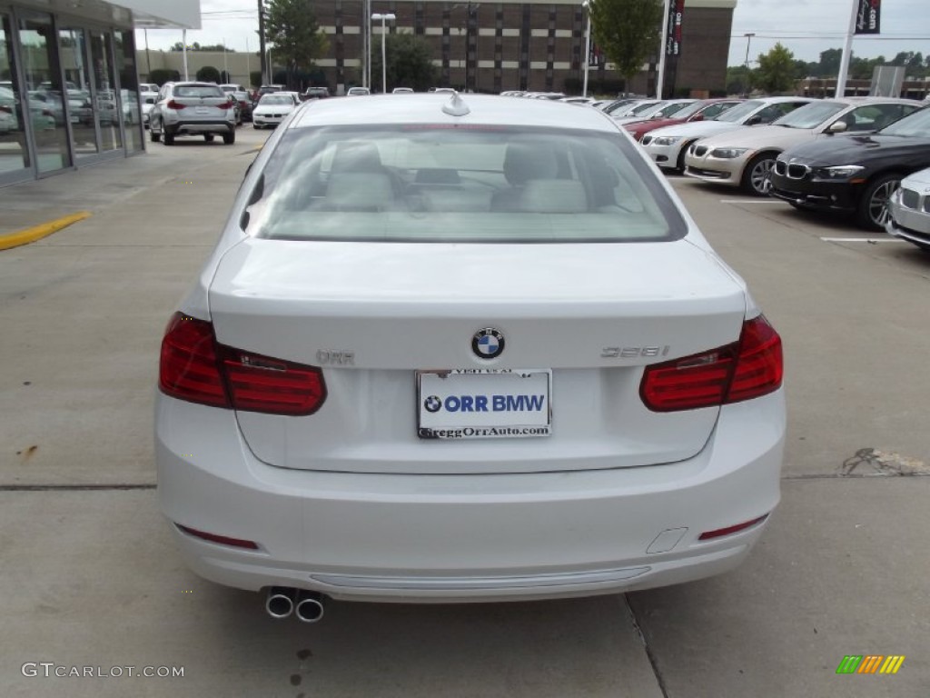 2013 3 Series 328i Sedan - Mineral White Metallic / Venetian Beige photo #8