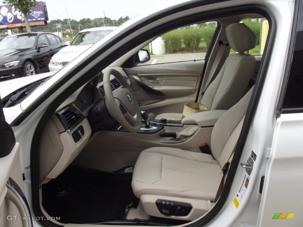 2013 3 Series 328i Sedan - Mineral White Metallic / Venetian Beige photo #13