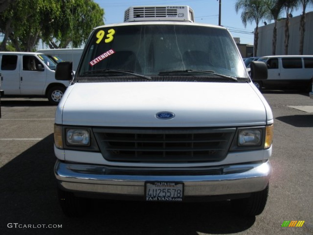 1993 E Series Van E350 Commercial - White / Gray photo #2