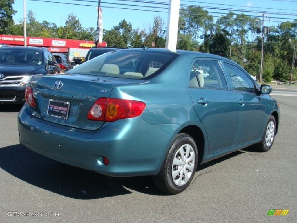 2009 Corolla LE - Capri Sea Green Metallic / Bisque photo #4