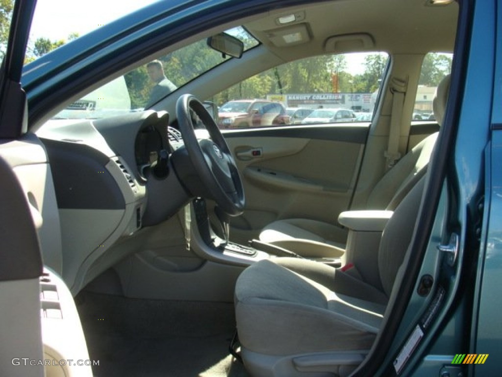 2009 Corolla LE - Capri Sea Green Metallic / Bisque photo #10