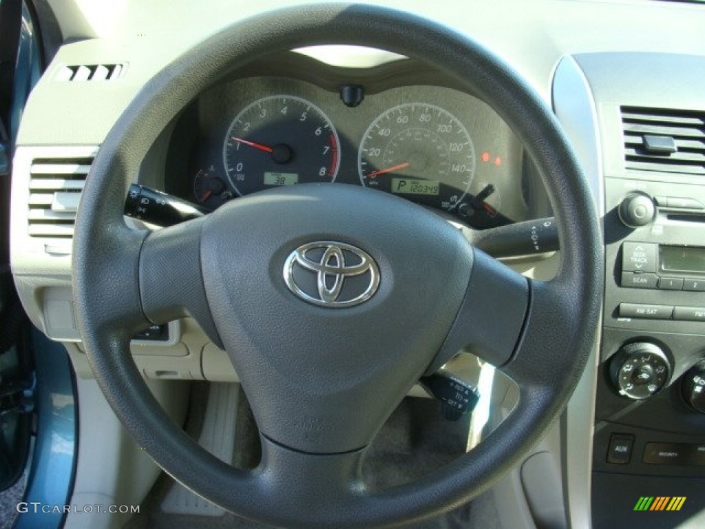 2009 Corolla LE - Capri Sea Green Metallic / Bisque photo #12