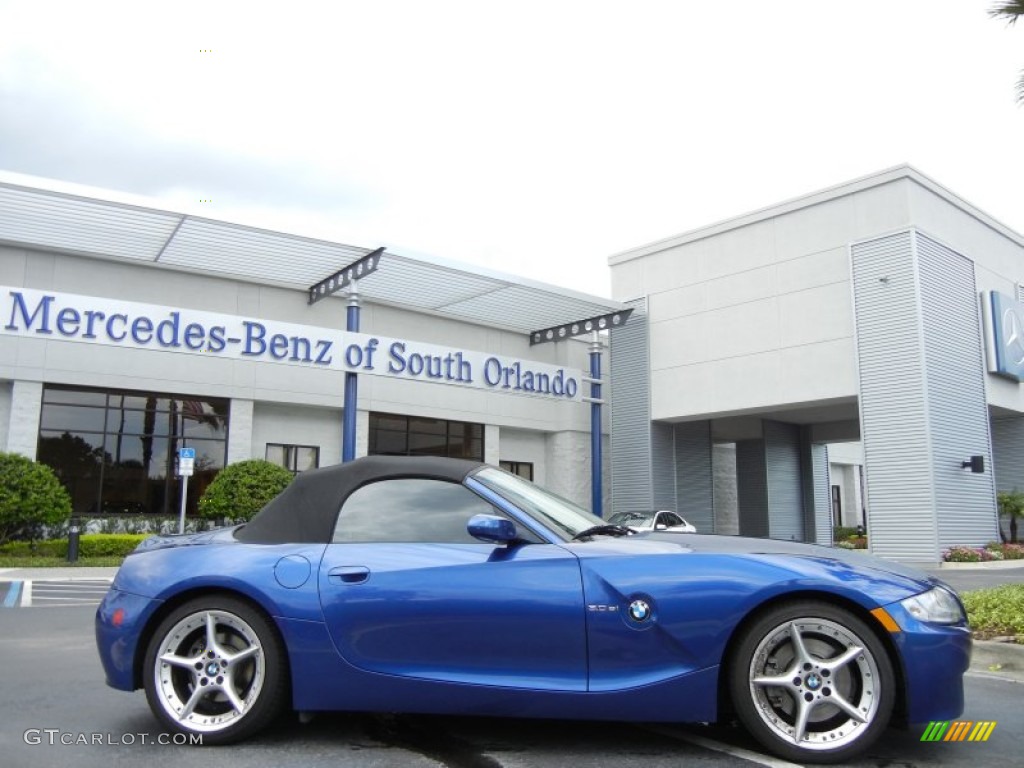 2007 Z4 3.0si Roadster - Montego Blue Metallic / Beige photo #1
