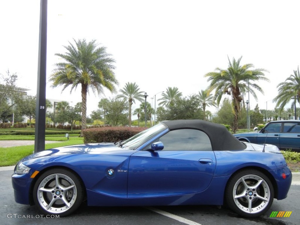 Montego Blue Metallic 2007 BMW Z4 3.0si Roadster Exterior Photo #71586141