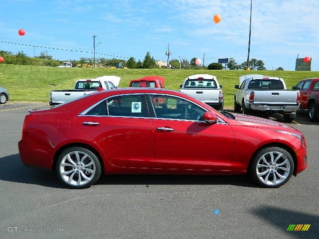 Crystal Red Tintcoat 2013 Cadillac ATS 3.6L Premium AWD Exterior Photo #71586249