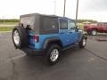 2010 Surf Blue Pearl Jeep Wrangler Unlimited Rubicon 4x4  photo #5