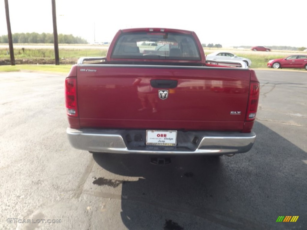 2006 Ram 1500 SLT Mega Cab - Inferno Red Crystal Pearl / Khaki Beige photo #6