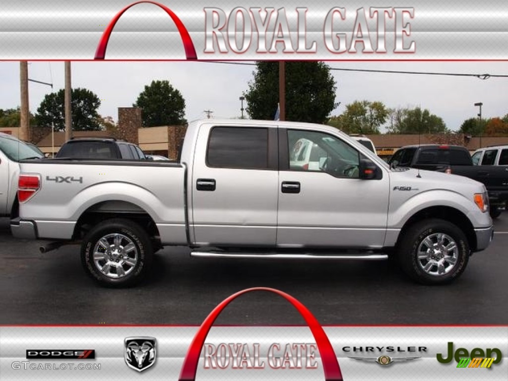 2010 F150 XLT SuperCrew 4x4 - Ingot Silver Metallic / Medium Stone photo #1