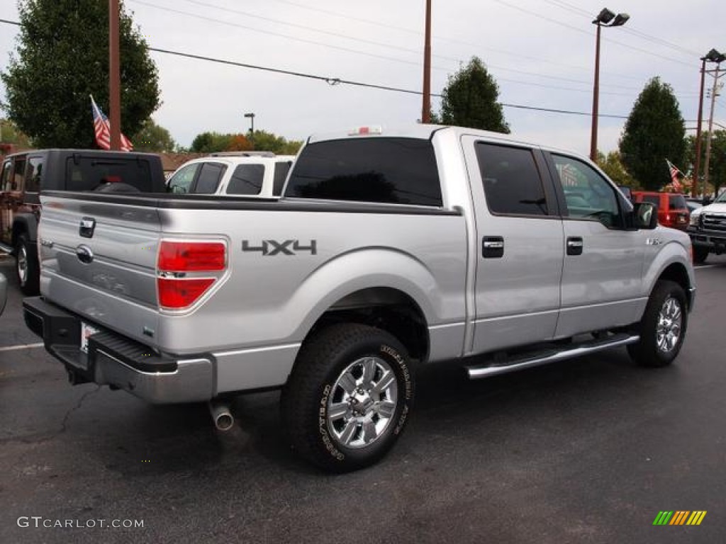 2010 F150 XLT SuperCrew 4x4 - Ingot Silver Metallic / Medium Stone photo #3