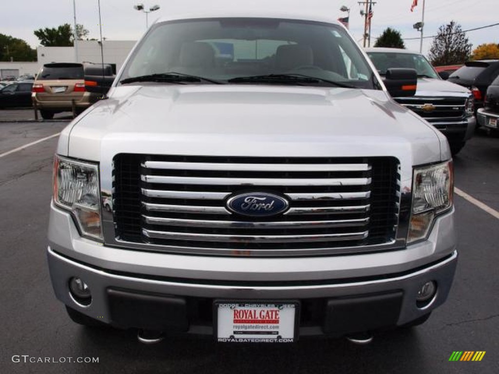 2010 F150 XLT SuperCrew 4x4 - Ingot Silver Metallic / Medium Stone photo #8