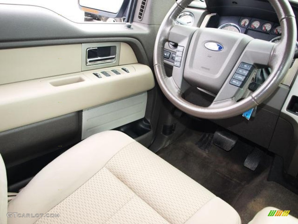 2010 F150 XLT SuperCrew 4x4 - Ingot Silver Metallic / Medium Stone photo #11