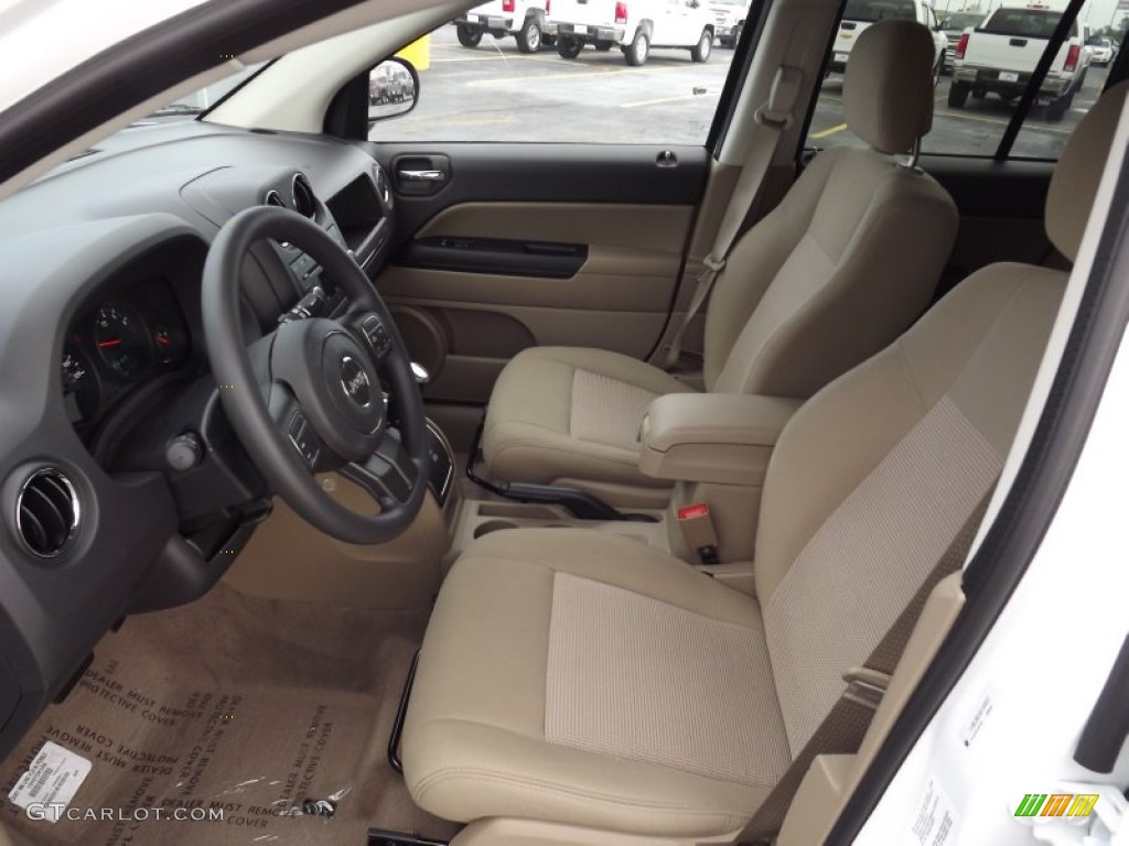 Dark Slate Gray/Light Pebble Interior 2013 Jeep Compass Sport Photo #71587369