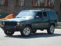 2001 Forest Green Pearlcoat Jeep Cherokee Sport  photo #48