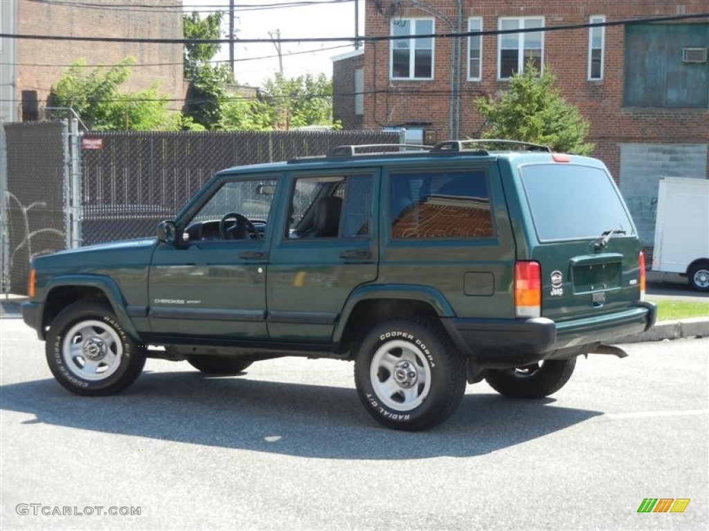 2001 Cherokee Sport - Forest Green Pearlcoat / Agate photo #51