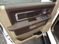 2012 Dodge Ram 1500 Light Pebble Beige/Bark Brown Interior Door Panel Photo
