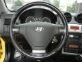 2006 Hyundai Tiburon Black/Red Interior Steering Wheel Photo