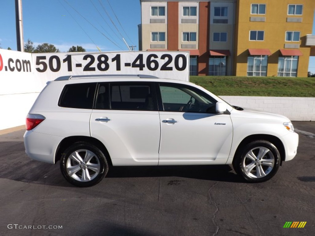 2009 Highlander Limited - Blizzard White Pearl / Sand Beige photo #8