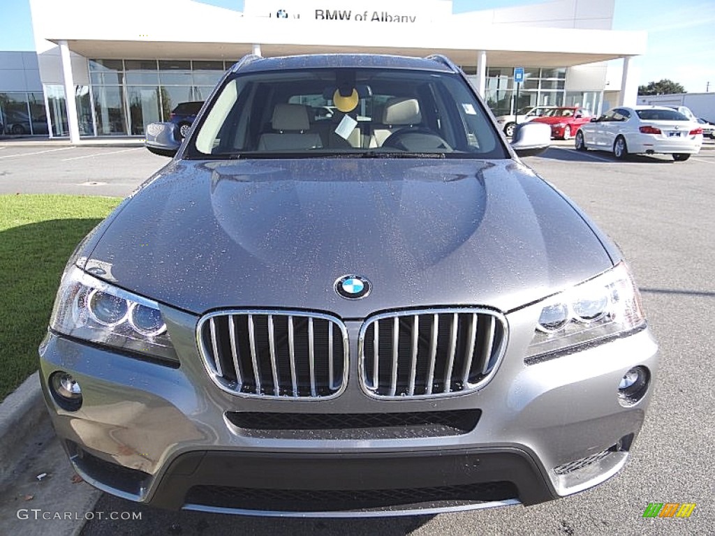 2013 X3 xDrive 35i - Space Gray Metallic / Oyster photo #3