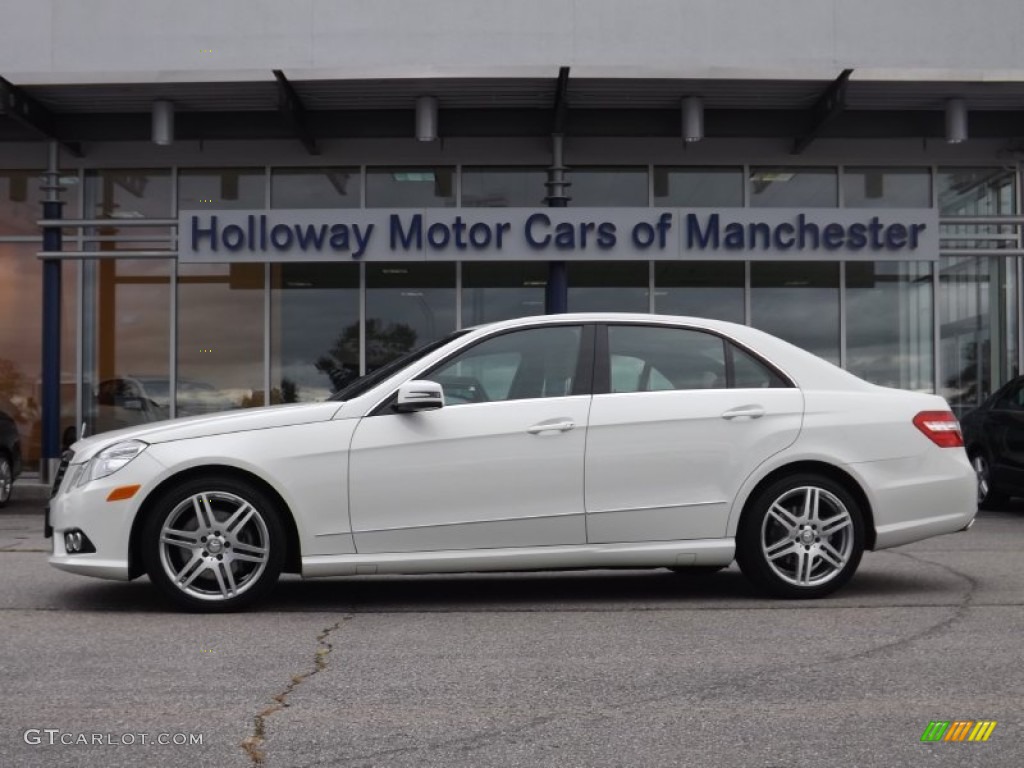 2010 E 350 4Matic Sedan - Arctic White / Almond Beige photo #1