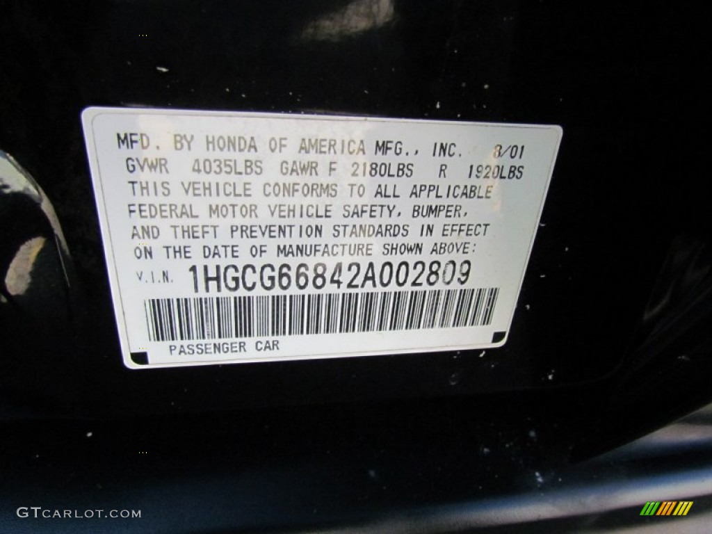 2002 Accord SE Sedan - Nighthawk Black Pearl / Quartz Gray photo #12