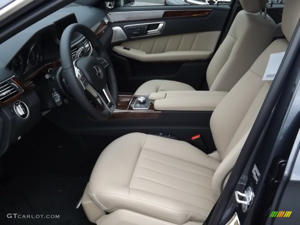Almond Interior 2013 Mercedes-Benz E 350 4Matic Sedan Photo #71590464
