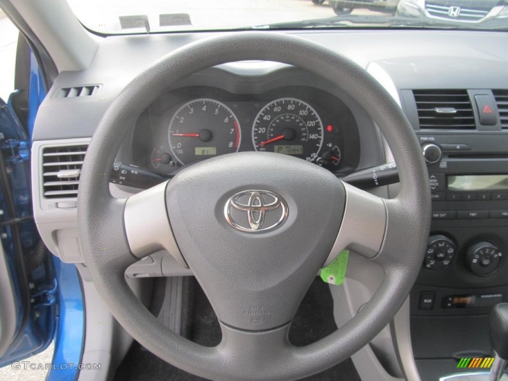 2010 Toyota Corolla Standard Corolla Model Ash Steering Wheel Photo #71590475