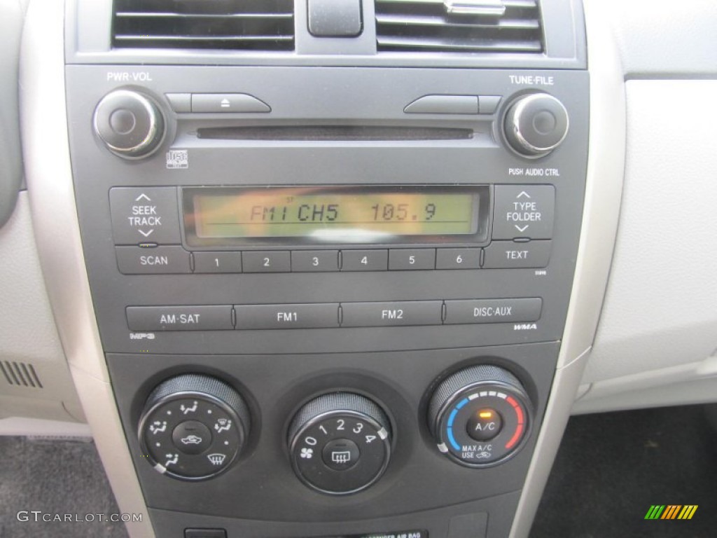 2010 Toyota Corolla Standard Corolla Model Controls Photos