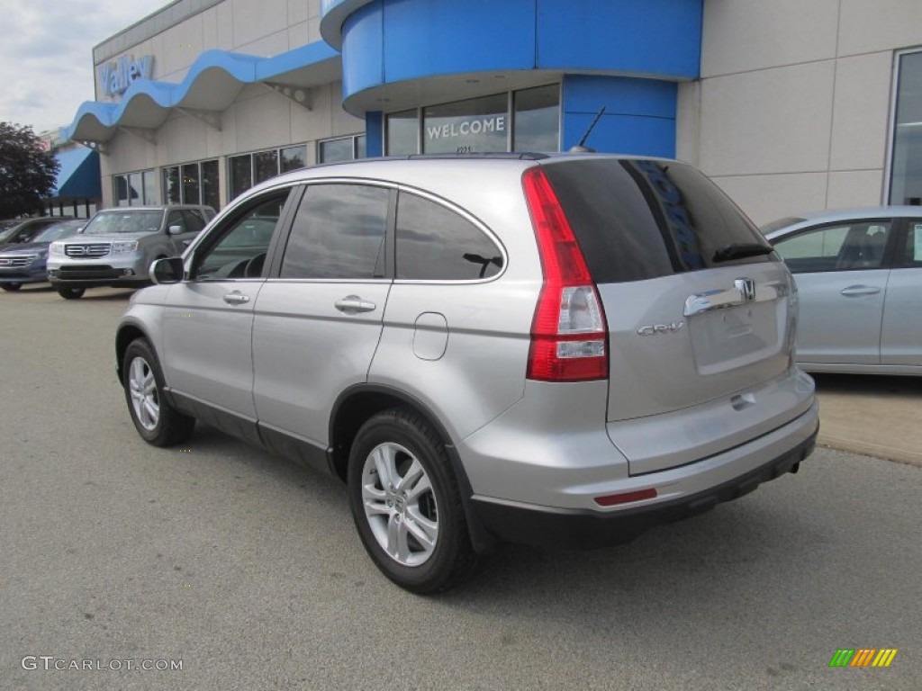 2010 CR-V EX-L AWD - Alabaster Silver Metallic / Gray photo #3