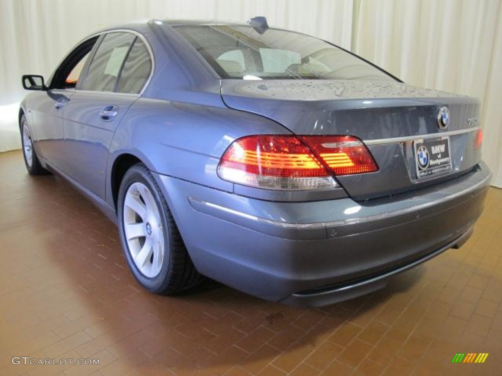 2008 7 Series 750i Sedan - Michigan Blue Metallic / Cream Beige photo #6