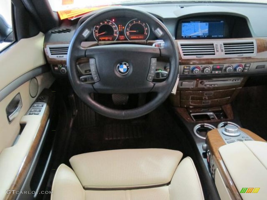 2008 7 Series 750i Sedan - Michigan Blue Metallic / Cream Beige photo #17