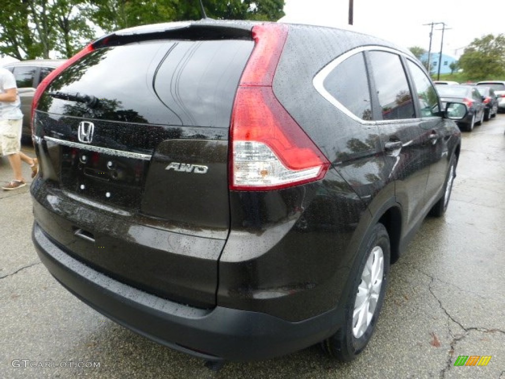 2013 CR-V EX-L AWD - Kona Coffee Metallic / Black photo #4