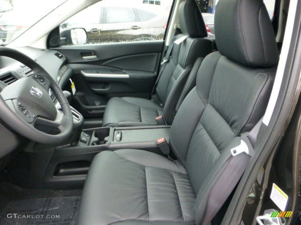 Black Interior 2013 Honda CR-V EX-L AWD Photo #71592438