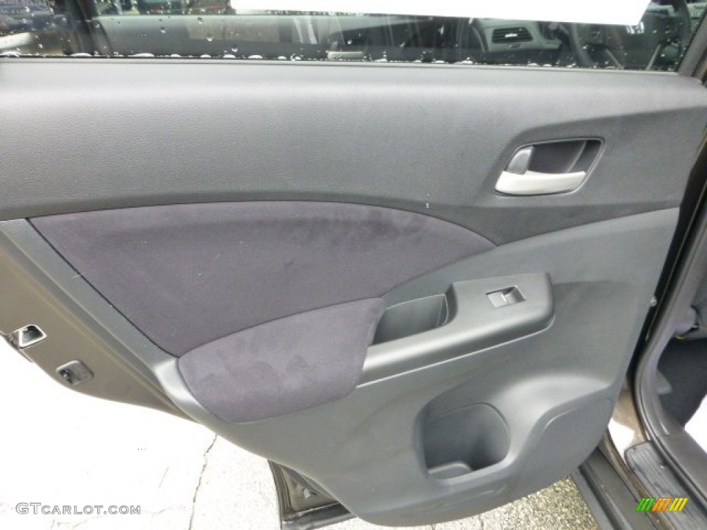 2013 Honda CR-V EX AWD Black Door Panel Photo #71592636