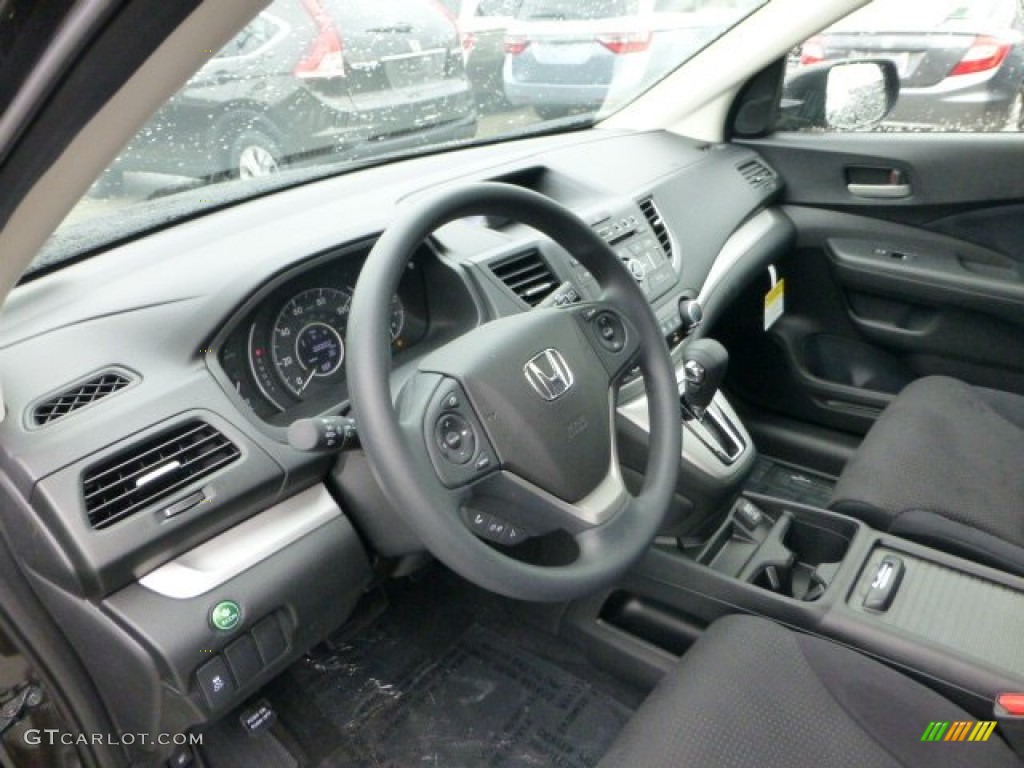 Black Interior 2013 Honda CR-V EX AWD Photo #71592663