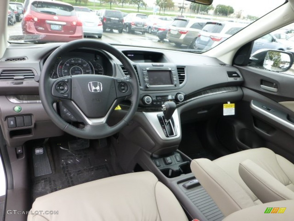 Beige Interior 2013 Honda CR-V EX-L AWD Photo #71592795