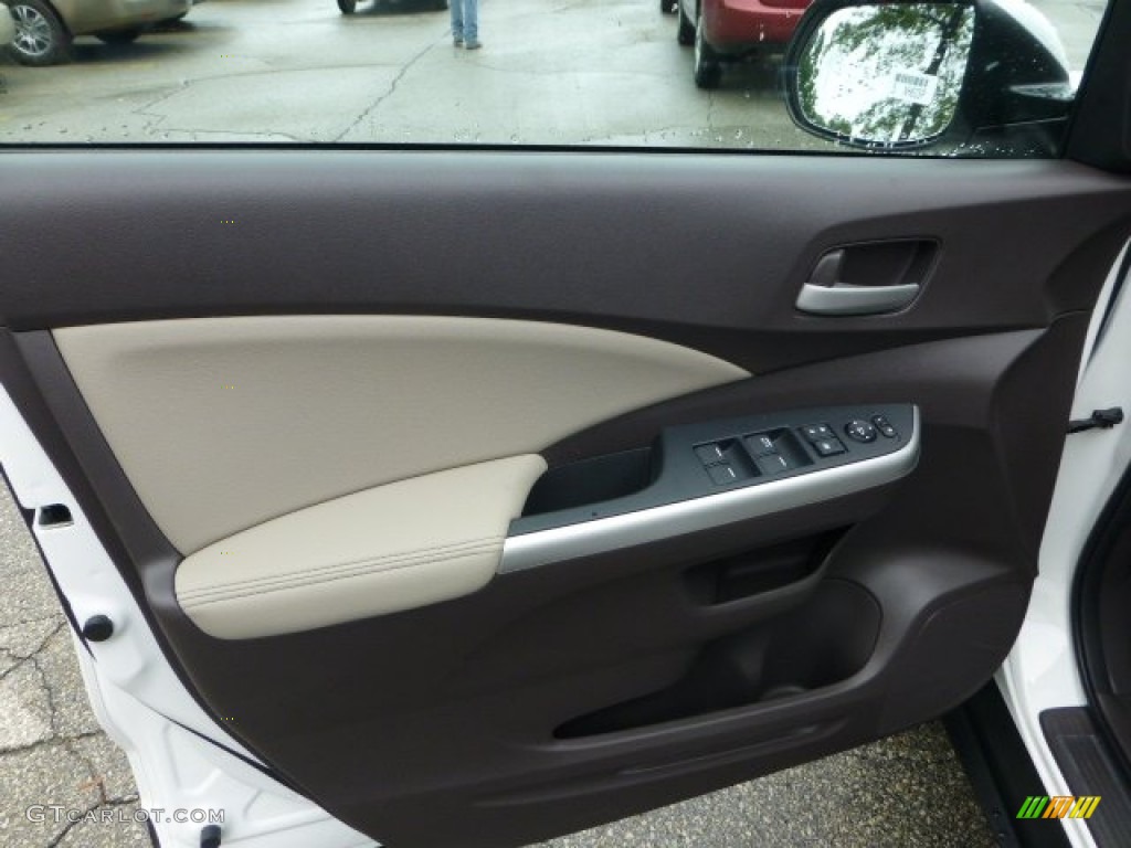 2013 Honda CR-V EX-L AWD Beige Door Panel Photo #71592812
