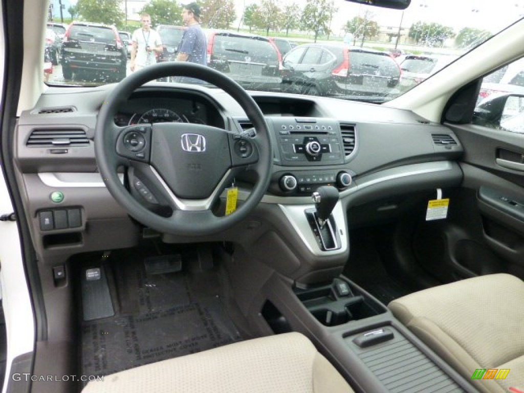 Beige Interior 2013 Honda CR-V EX AWD Photo #71593125