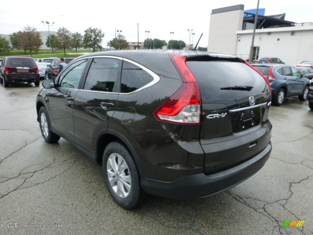 2013 CR-V EX AWD - Kona Coffee Metallic / Black photo #2