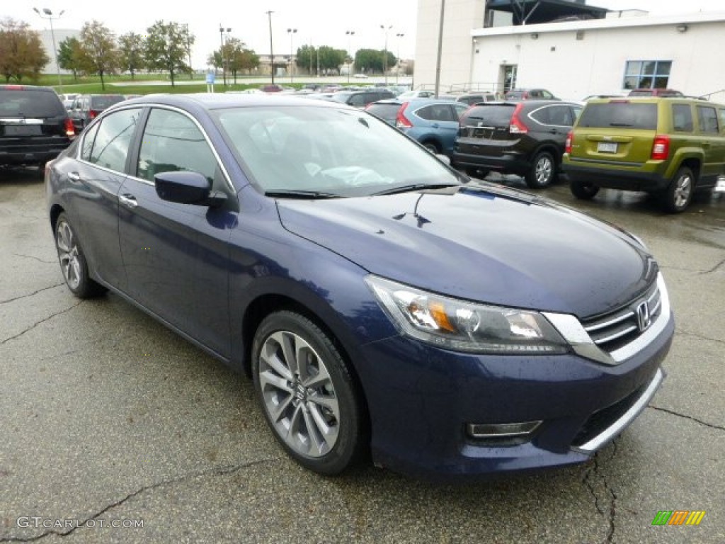 Obsidian Blue Pearl 2013 Honda Accord Sport Sedan Exterior Photo #71593404