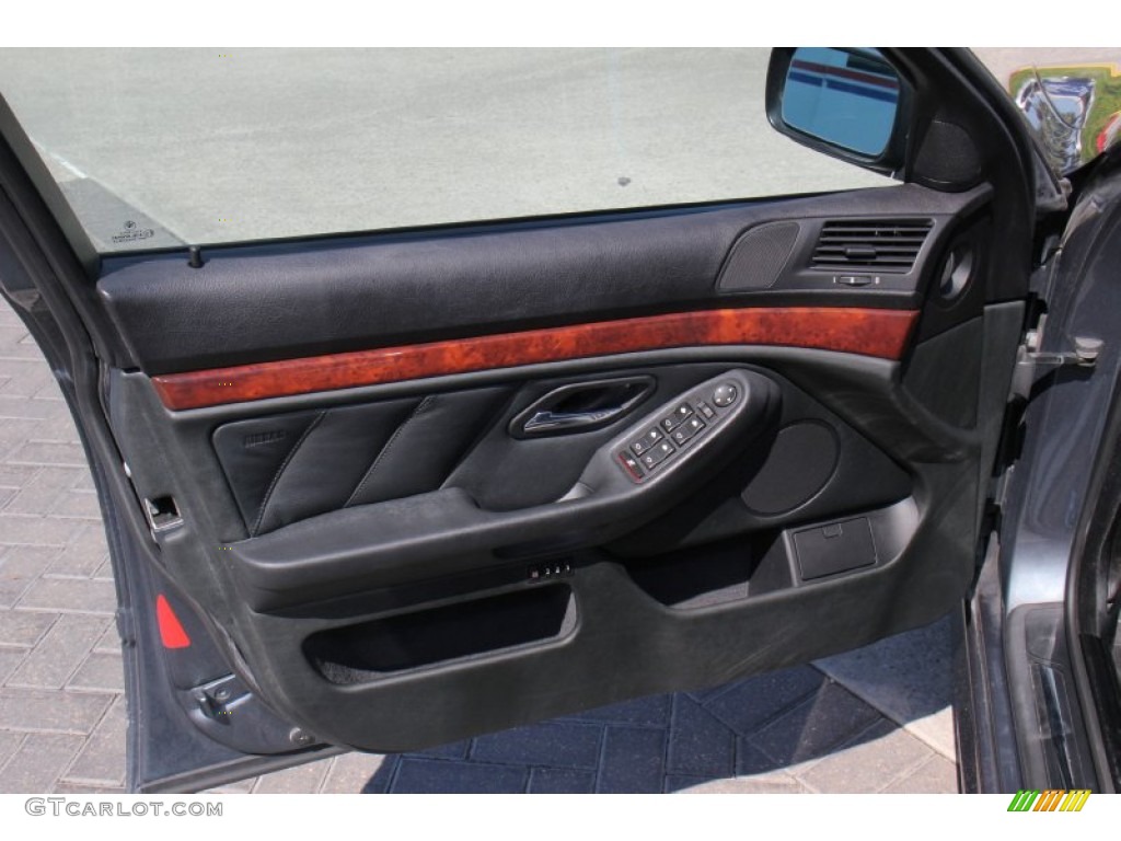 2001 5 Series 530i Sedan - Steel Blue Metallic / Black photo #9