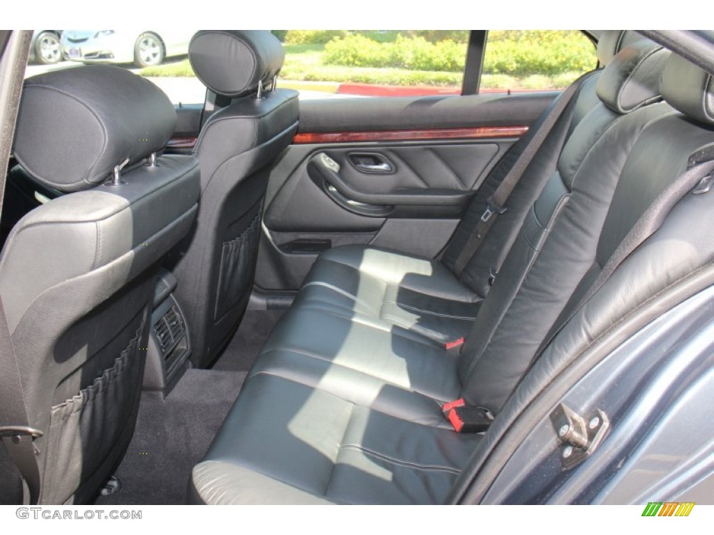 2001 5 Series 530i Sedan - Steel Blue Metallic / Black photo #12