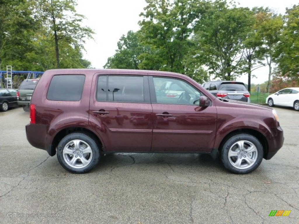 Dark Cherry Pearl 2013 Honda Pilot EX-L 4WD Exterior Photo #71594064